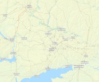OSM Thunderforest Outdoors карта Донецка,Украина, ДНР в хорошем качестве