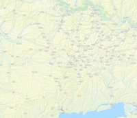 OSM Thunderforest Outdoors карта Донецка,Украина, ДНР в хорошем качестве