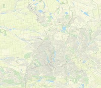 OSM Thunderforest Outdoors карта Донецка,Украина, ДНР в хорошем качестве