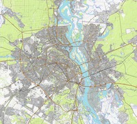 OpenTopoMap карта Киев, Украина в хорошем качестве